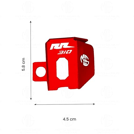 MOTO GENIUS Rear Brake Oil Container Guard for RR310 Motorbike  (Red)