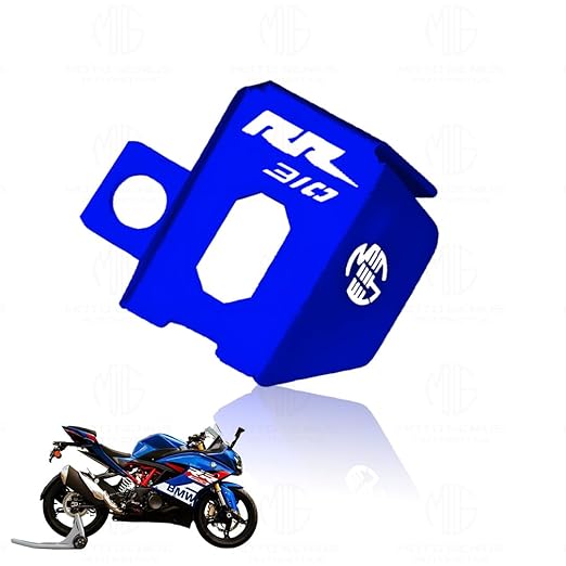 MOTO GENIUS Rear Brake Oil Container Guard for RR310 Motorbike  (Blue)