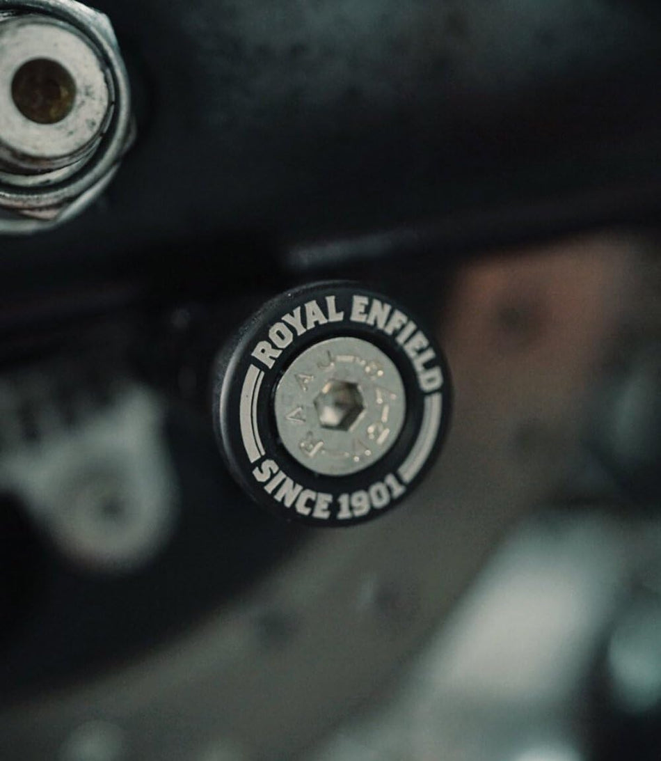 Black Swingarm Bobbins For Royal Enfield Bear 650