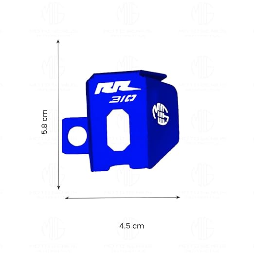 MOTO GENIUS Rear Brake Oil Container Guard for RR310 Motorbike  (Blue)