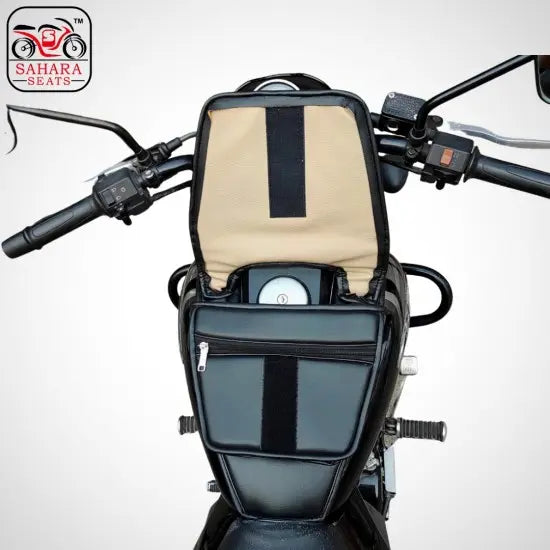 Mobile Foam Pocket Tank Cover (Black) For Bajaj Avenger 150/160/180/220 Cruiser