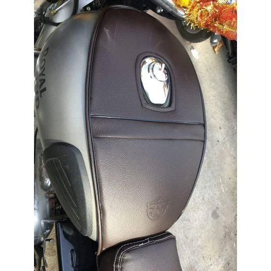 Tank Cover (Gunmetal & Signals Coffee Brown) For Royal Enfield Classic 350/500/ Bullet /Standard and Electra