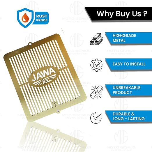 MOTO GENIUS Radiator Guard for JAWA PERAK Motorbike