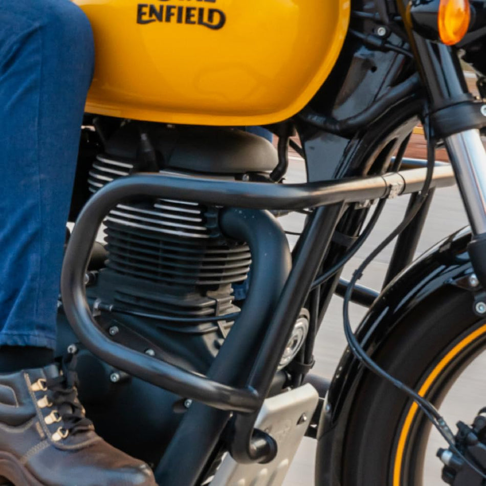 Black Airfly Evo Engine Guard For Royal Enfield New Bullet 350