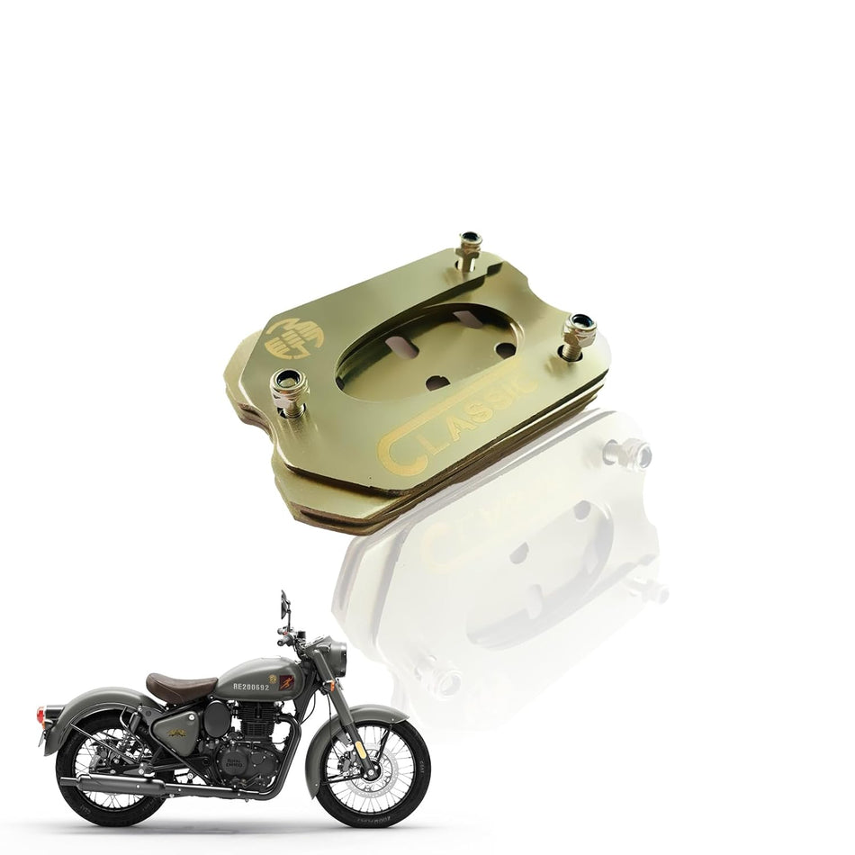 MOTO GENIUS Stainless Steel Side Stand Extender for Classic Reborn 350