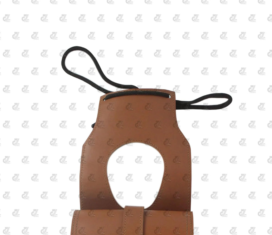 Leather Tank Strap Bag (Brown) for Royal Enfield Old Classic & Bullet 350 / 500