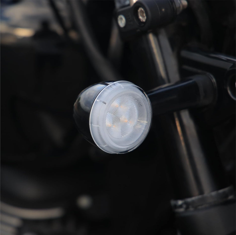 Black LED Indicators For Royal Enfield Meteor 350