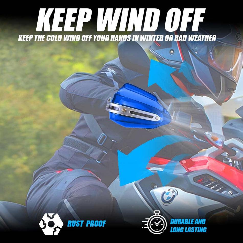 Moto Genius Hand Guard Blue For All  Motorcycles