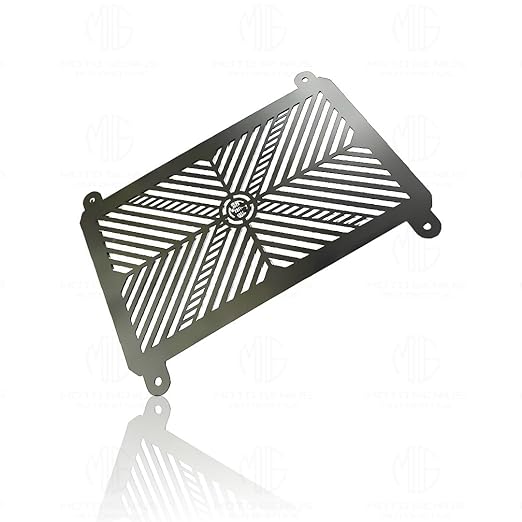 MOTO GENIUS Stainless Steel Radiator Grill Cover Guard Protector for Ninja 400 (Silver)