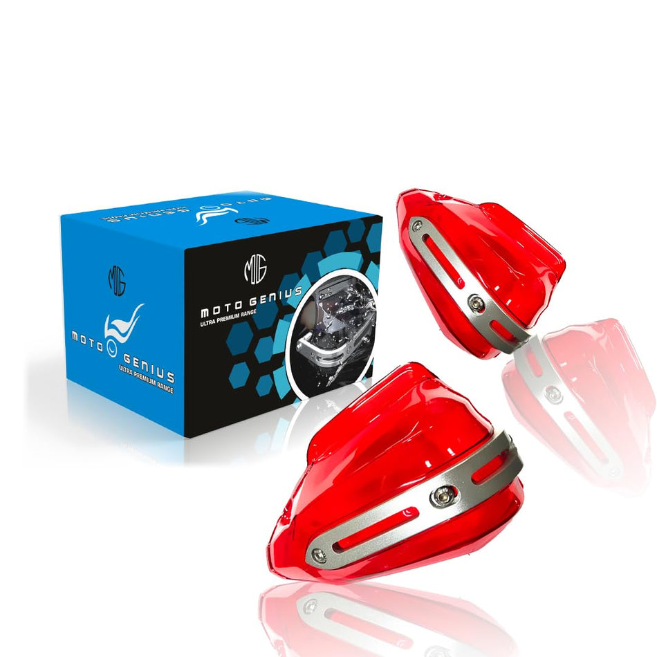 Moto Genius Hand Guard Red For All  Motorcycles