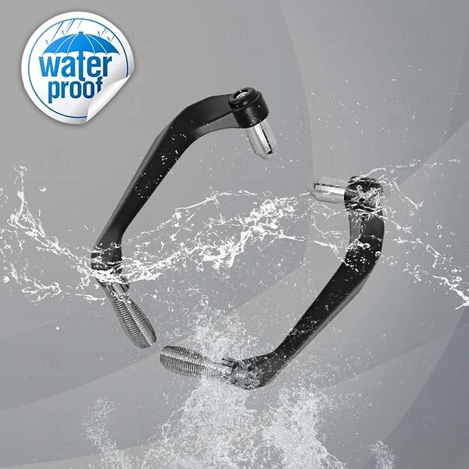 MOTO GENIUS Adjustable CNC Brake Clutch Lever Protector Guard for Motorcycles & Bikes (Grey)