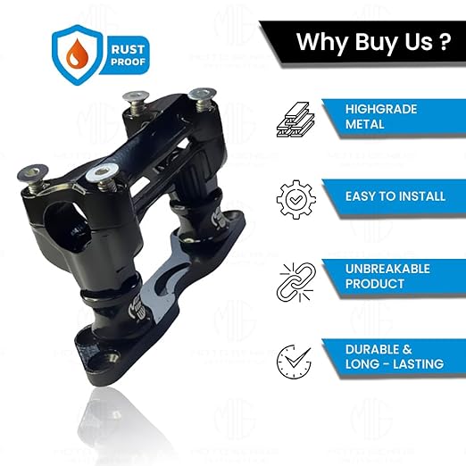 MOTO GENIUS Handle bar Conversion Kit for Pulsar NS160 (BS4,BS6), NS125 2021-22 Model