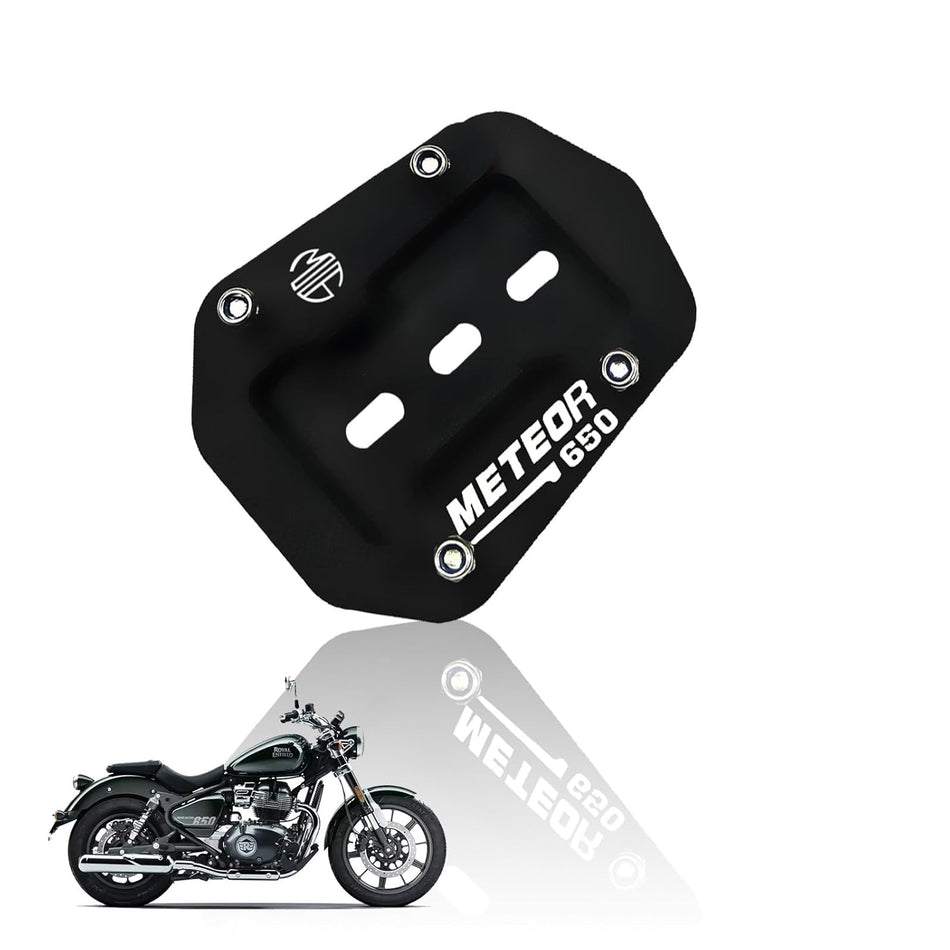 MOTO GENIUS Stainless Steel Side Stand Extender for RE Super Meteor 650