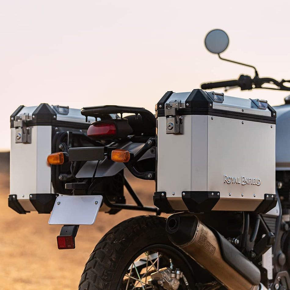 Black Adventure Pannier Rails For Royal Enfield Himalayan