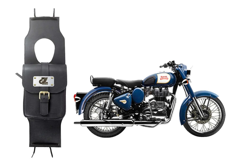 Leather Tank Strap Bag for Royal Enfield Old Classic & Bullet 350 / 500
