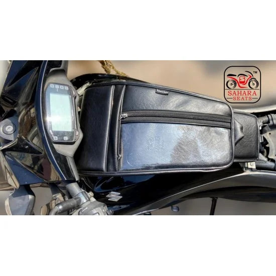 Mobile Tank Cover  (Black) For Suzuki Intruder