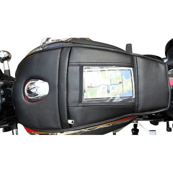 Single Zip Mobile Tank Cover (Black) For All New Classic 350/Be Reborn/Next Gen