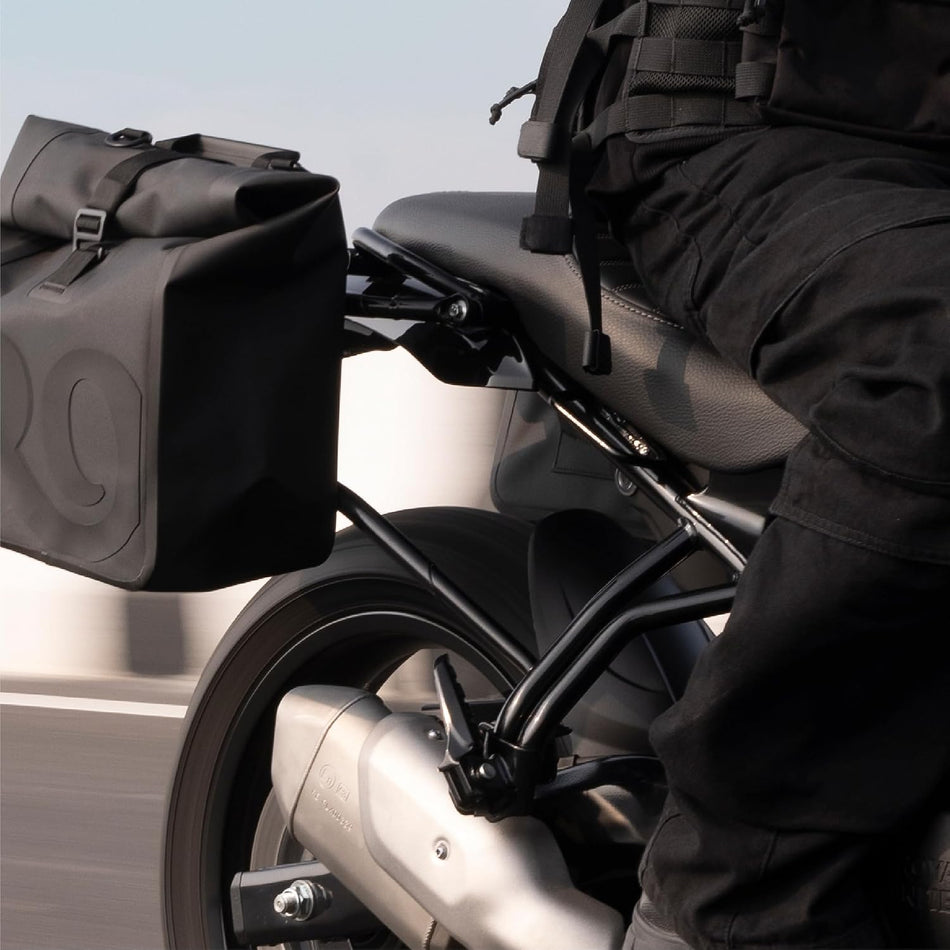 Black Soft Pannier Rails For Royal Enfield Guerrilla 450