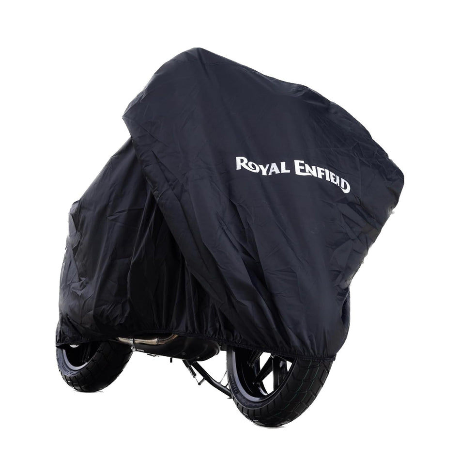 Black Water Resistant Bike Cover For Royal Enfield New Bullet 350