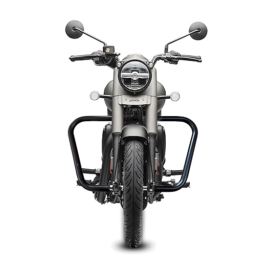 Black Trapezium Engine Guard For Royal Enfield Goan Classic 350