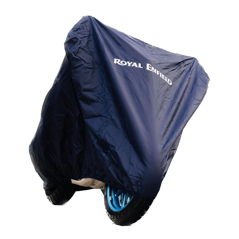 Navy Water Resistant Bike Cover For Royal Enfield New Bullet 350
