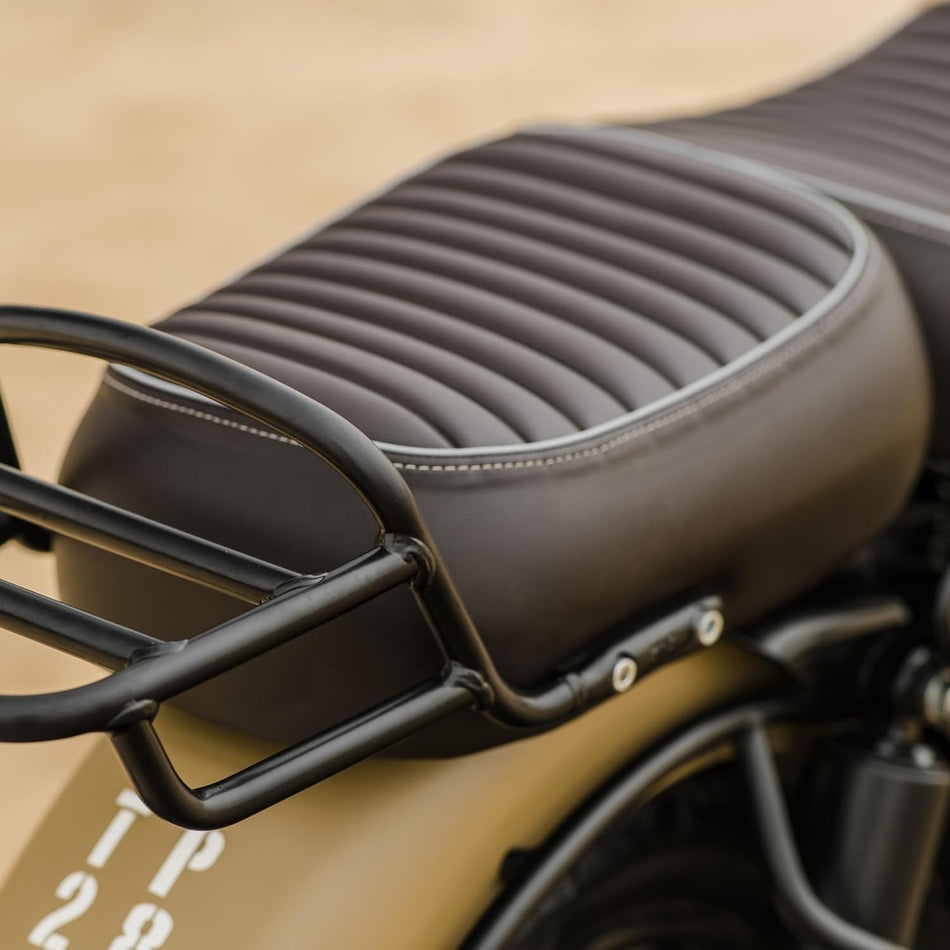 Brown Touring Passenger Seat For Royal Enfield Classic 350