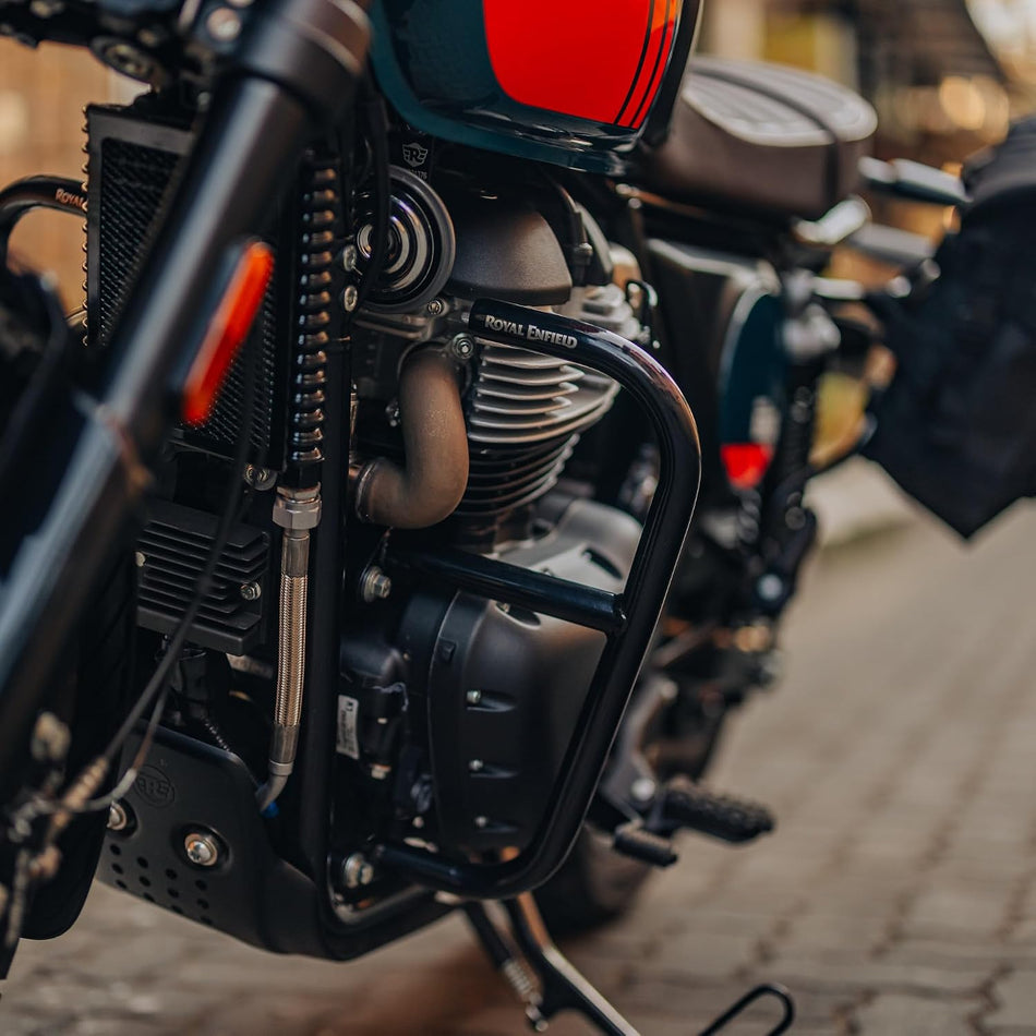 Black Large Engine Guards For Royal Interceptor 650