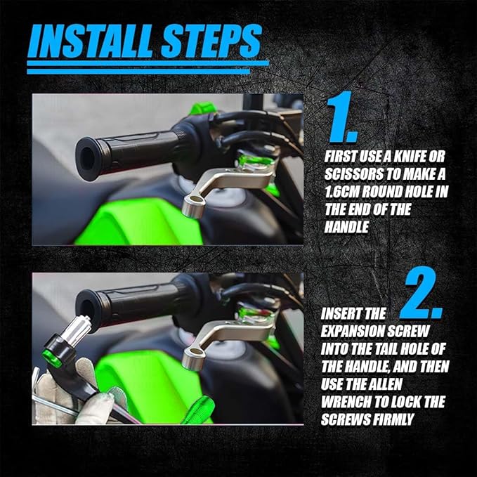 MOTO GENIUS Adjustable CNC Brake Clutch Lever Protector Guard for Motorcycles & Bikes  (Green)