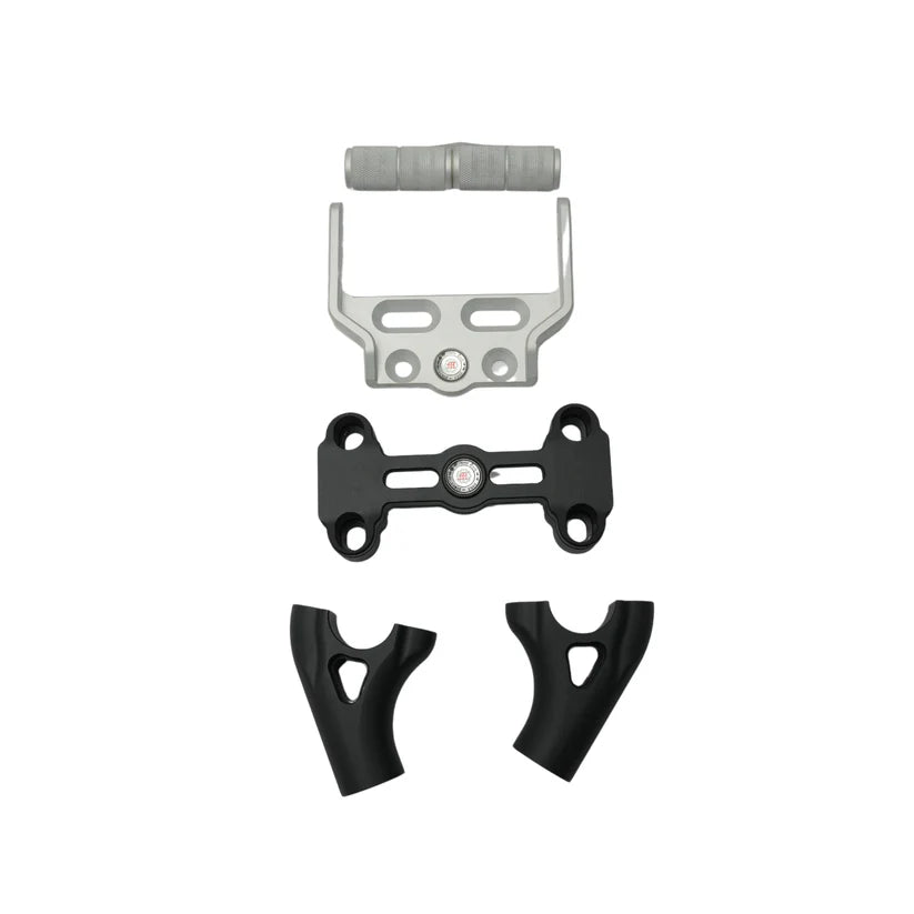 HandleBar Riser With Mobile Mount Combo ( Black ) for Himalayan 450