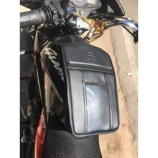 Mobile Pocket Tank Cover (Black) for Honda CB Unicorn All Models/150/160