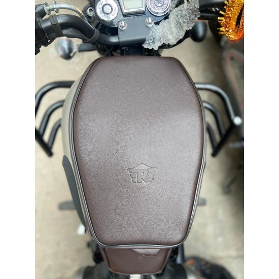Tank Cover with Pockets (Brown) For R.E All New Classic 350/  Be Reborn / Next Gen