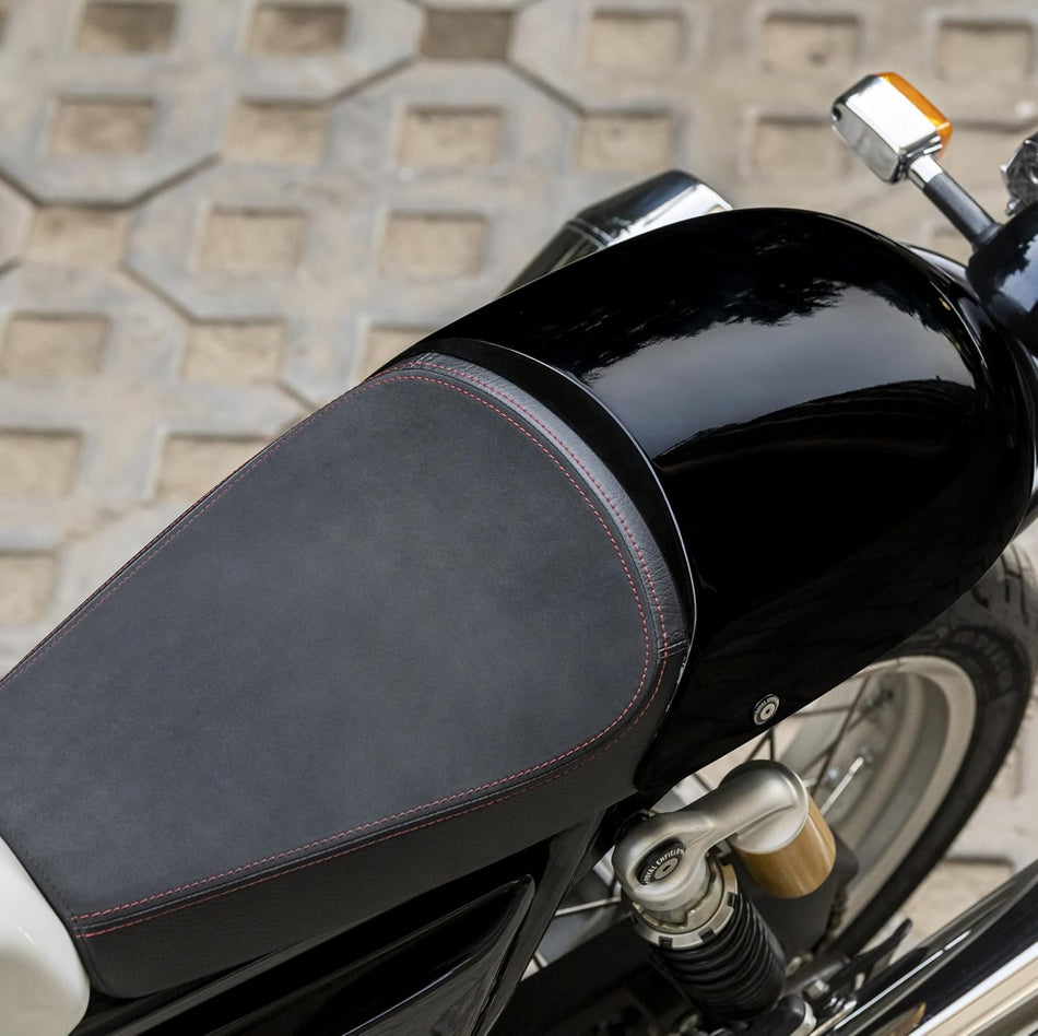 Black Premium Touring Dual Seat For Royal Enfield Continental GT 650