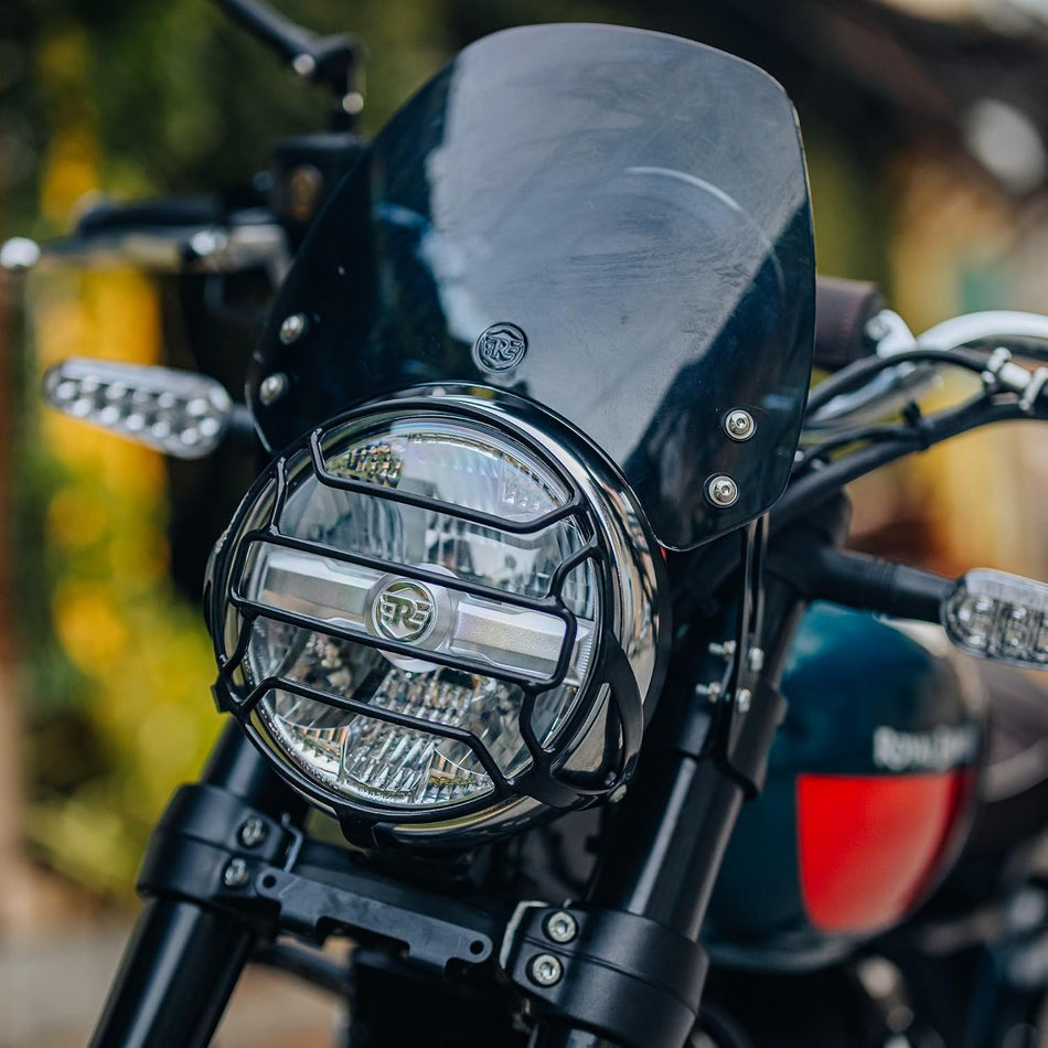 Black Headlight Grill For Royal Enfield Bear 650