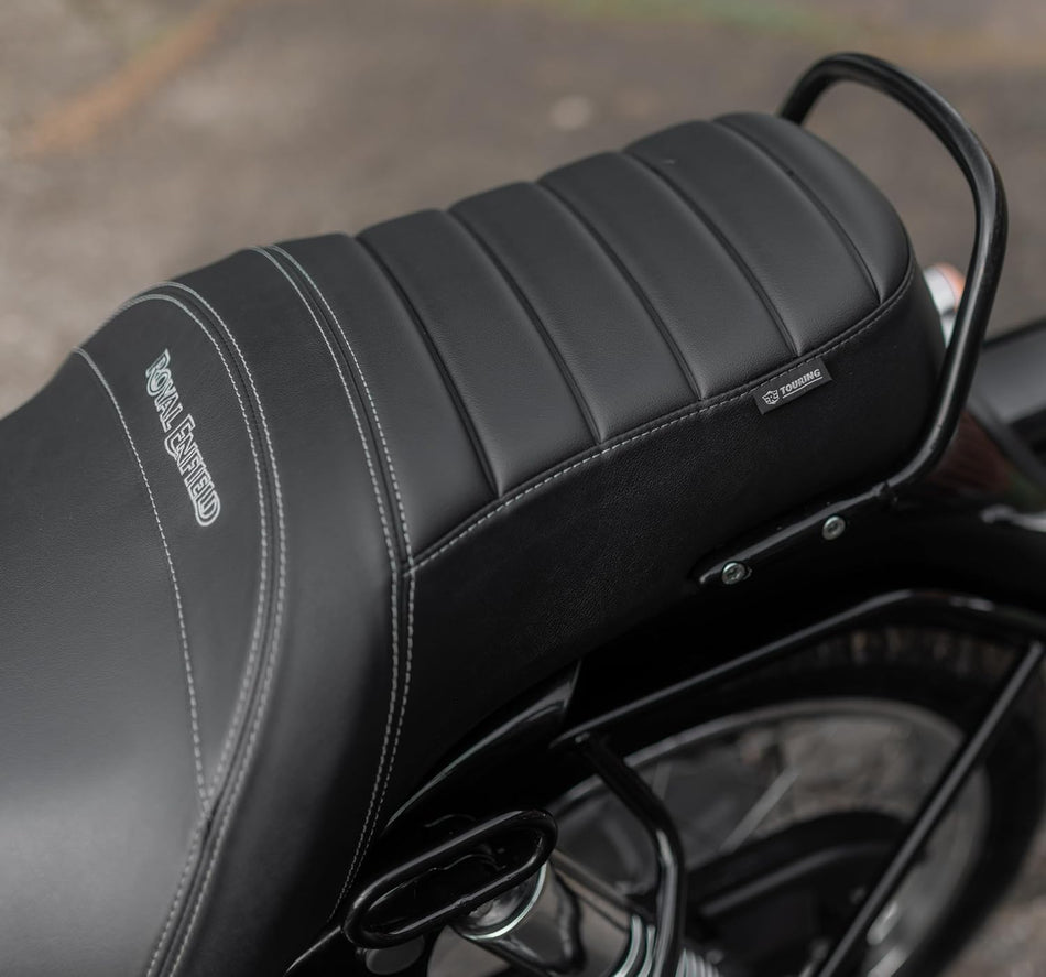Black Touring Dual Seat For Royal Enfield New Bullet 350