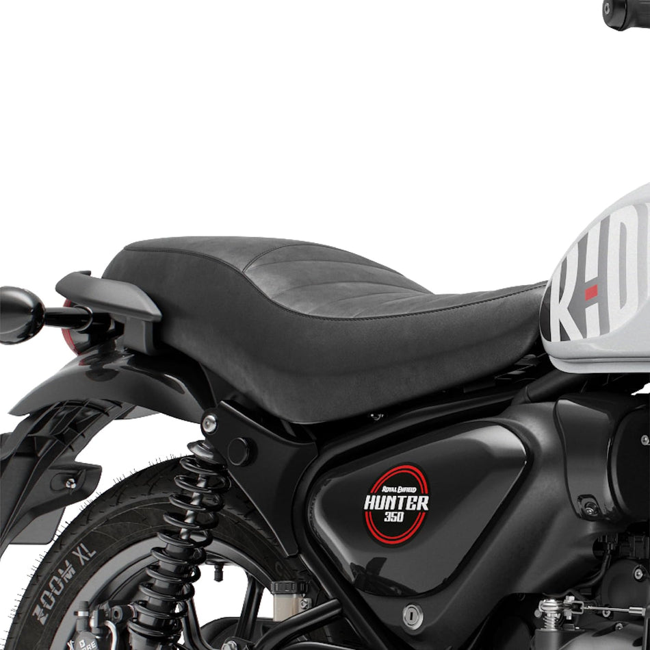 Black Pleated Seat Covers For Roayal Enfield Hunter 350