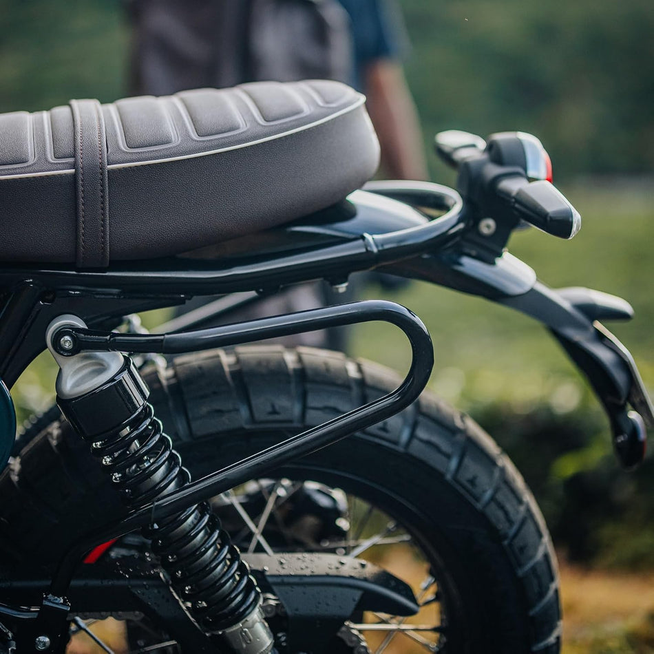 Black Soft Pannier Rails For Royal Enfield Bear 650