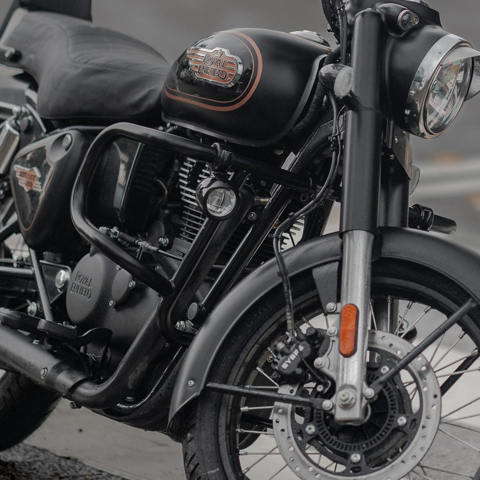 Black Led Fog Lights For Royal Enfield Classic 650
