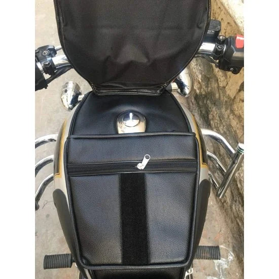 Full Flap Tank Cover (Black) For R.E Classic 350/500/Bullet Electra/Standard 350/500