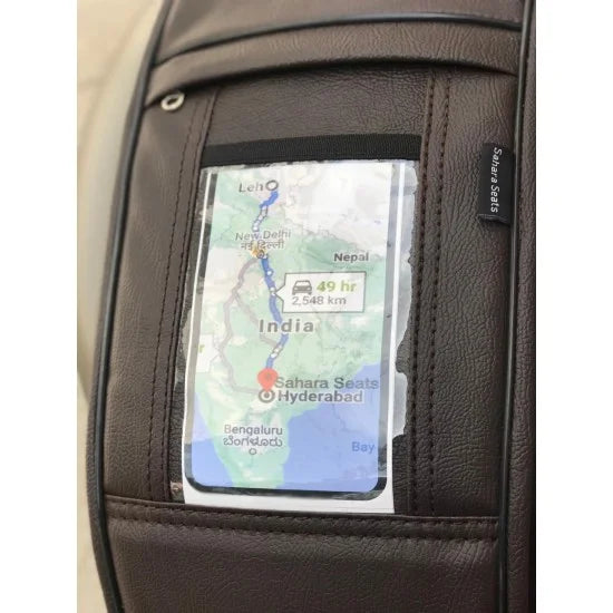 Single Zip Mobile Tank Cover (Brown) For Honda Highness CB 350/ CB 350 RS