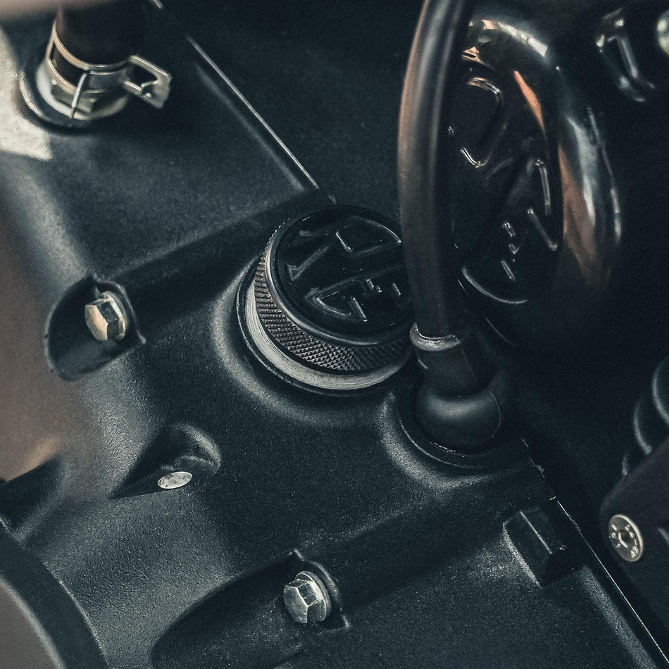 Black Oil Filler Cap For Royal Enfield Bullet