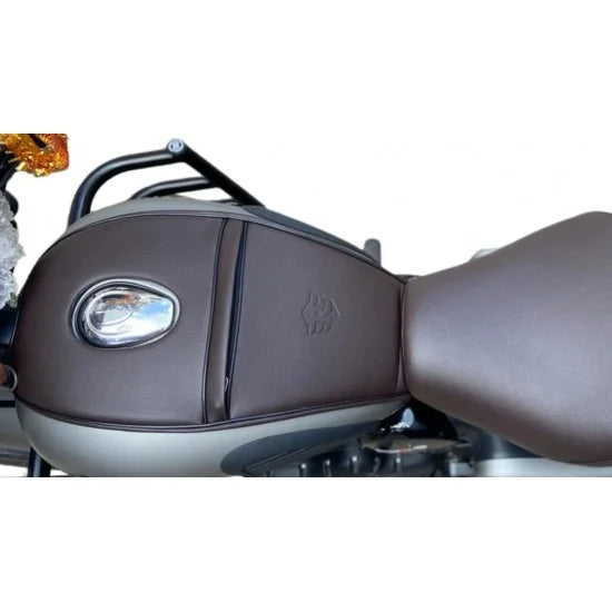 Tank Cover ( Brown) For R.E  All New Classic 350 / Be Reborn / Next Gen