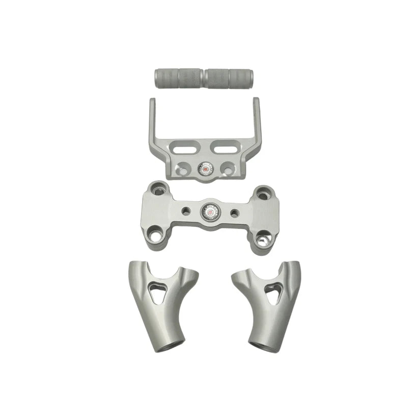 HandleBar Riser With Mobile Mount (White) for Himalayan 450