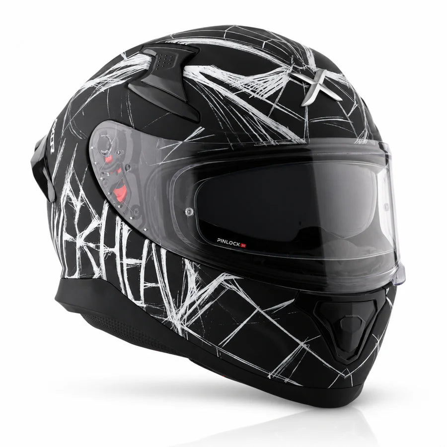 Axor Apex Marvel Spider Man Edition Full-Face Helmet With Spoiler