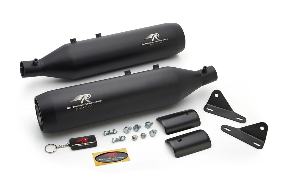 Red Rooster Exhaust Astral Black  For Super meteor 650