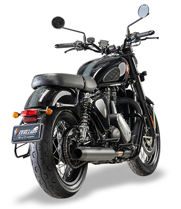 SILVER STALLION EXHAUST RANGER BLACK MATTE  FOR BSA GOLD STAR 650