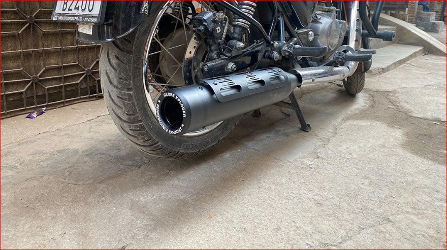 Xploder Black Exhaust For Classic 350 Reborn , Meteor 350 & Standard 350 Reborn R.E