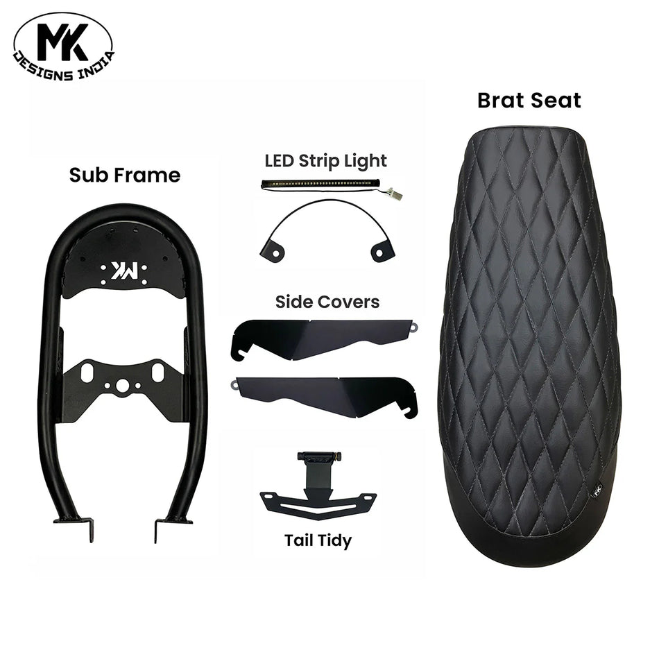 Brat seat & Subframe Kit For Meteor 350