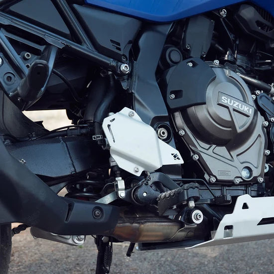 Titan Boot Guards Silver For Legundary Suzuki V Strom 800DE