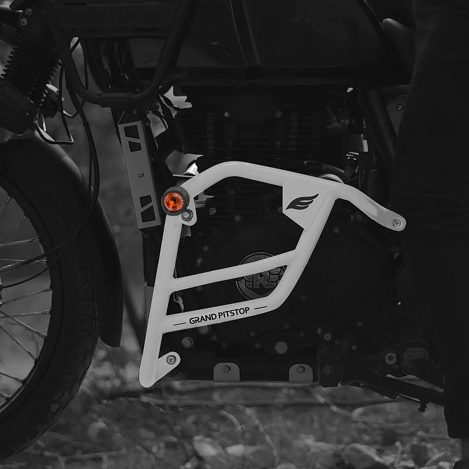 CRASH GUARD (PAIR) Silver  for SCRAM 411