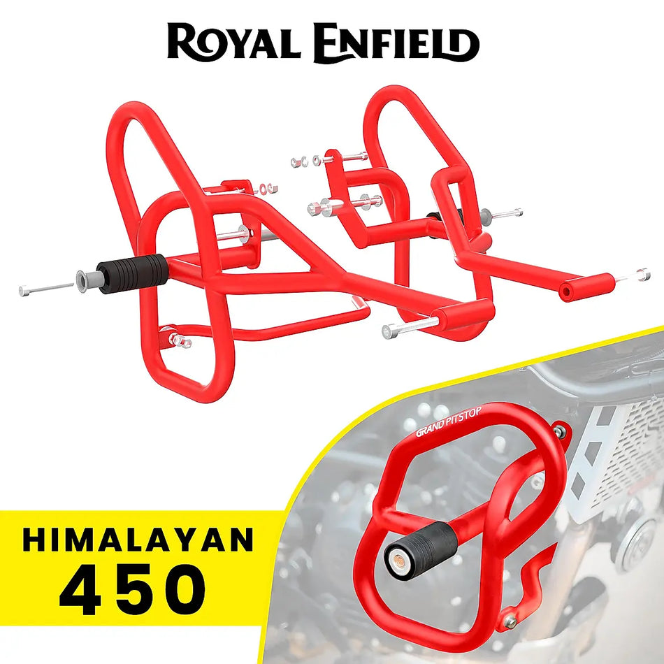CRASH GUARD (PAIR) for Himalayan 450 - Red